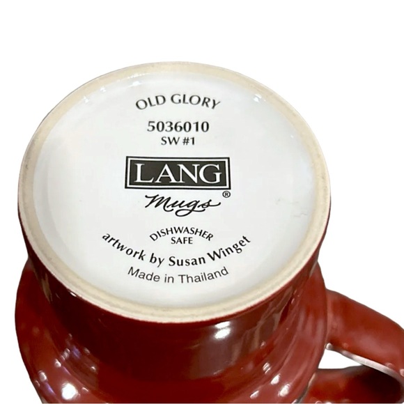 Vintage 16 oz. Old Glory 5036010 SW#1 LANG Mug Art Work by Susan Winget - Picture 8 of 9